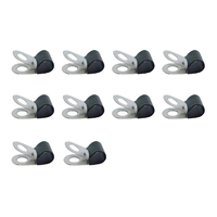 10 x P Clamp (Rubber/Steel) - 22mm