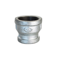 4"-3" galvanised reducer socket for polytank