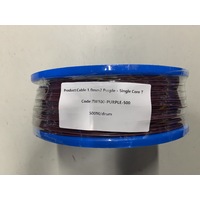 Cable 1.0mm2 Purple - Single Core Thin Wall - Per 500m Roll