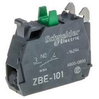 ZBE101 GREEN Single contact block for head Ø22 1N/O silver alloy screw clamp terminal