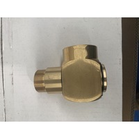 Swirl water inlet elbow for 1 inch hose reel