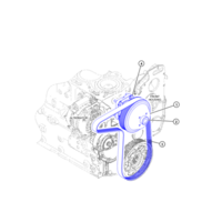 **USE 285-2040** 4.4 CAT Engine Serpentine Belt 285-2040 HDV6000/8000