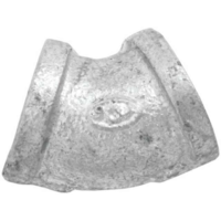 45 Degree Galvanised Fitting - 3 Inch