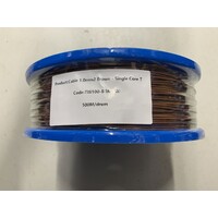 Cable 1.0mm2 Brown - Single Core Thin Wall - Per 500m Roll