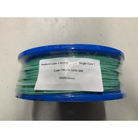 Cable 1.0mm2 Green - Single Core Thin Wall - Per 500m Roll