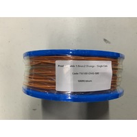 Cable 1.0mm2 Orange - Single Core Thin Wall - Per 500m Roll