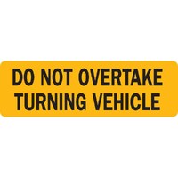 Do not overtake sign 100 x 300