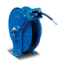 Macnaught Heavy Duty Twin Pedestal Metal Hose Reels - Grease MGTP0615−01 1/4