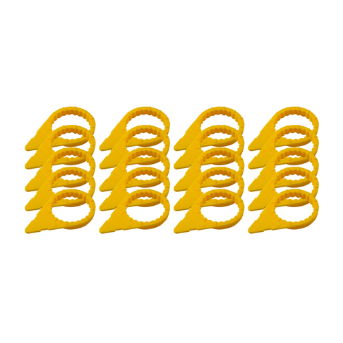 20 x Wheel Nut Indicators 32mm (Yellow)