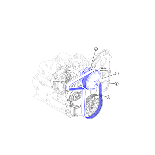 **USE 285-2040** 4.4 CAT Engine Serpentine Belt 285-2040 HDV6000/8000