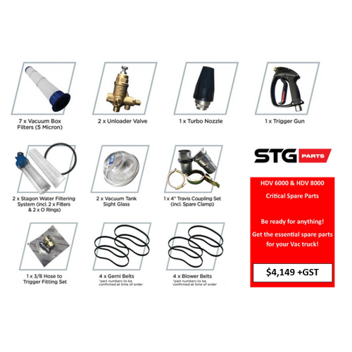 HDV6000 / HDV8000 Critical Spares Kit